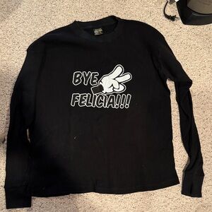 Black Long Sleeve Graphic Tee